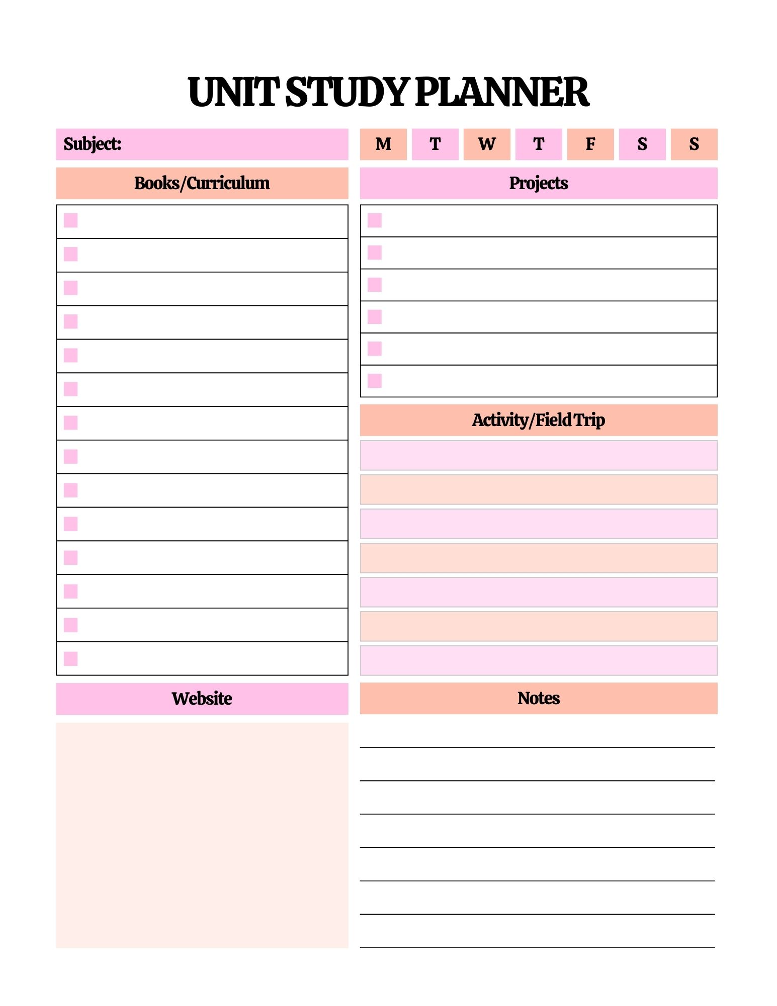 2024 Homeschool Planner (PLR Product)